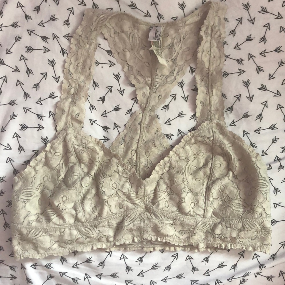 FREE PEOPLE galloon lace bralette
